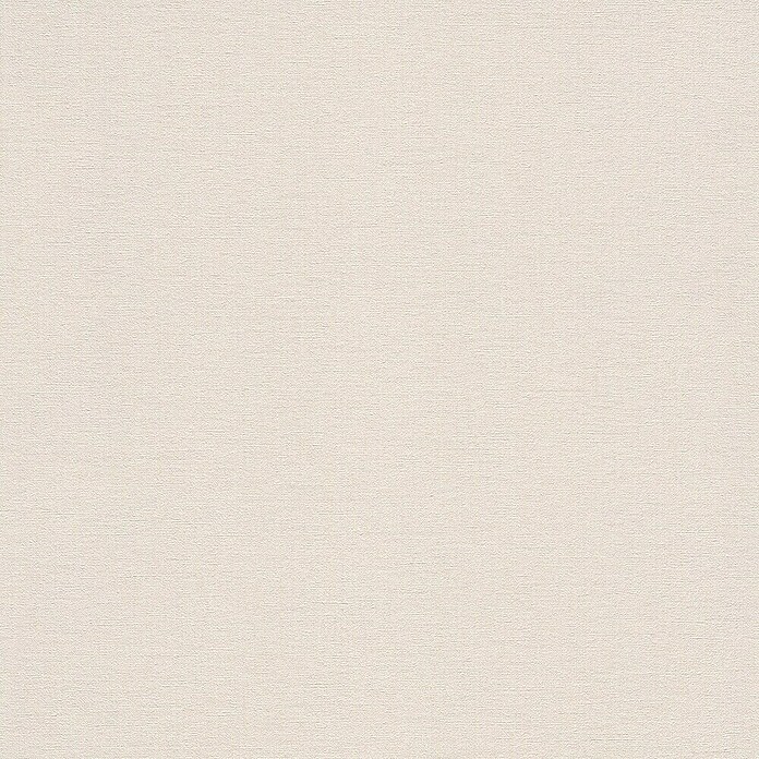 Rasch Vliestapete (Beige/Creme, Uni, Stoff-Optik, 10,05 x 0,53 m)