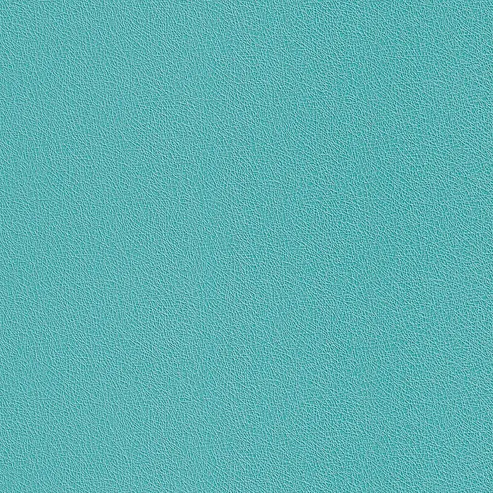 Rasch Vliestapete Geflechtstruktur - Blau/Türkis, Uni, 10,05 x 0,53 m - Detailaufnahme einer türkisfarbenen Ledertextur, ideal für Hintergründe und Designprojekte, die eine feine und elegante Oberfläche benötigen.