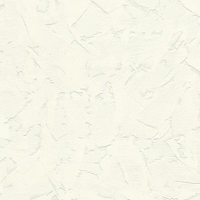 Rasch Vliestapete Putzoptik in Wischtechnik - Cremeweiß, Steinoptik, 10,05 x 0,53 m - Cremefarbener Stuckhintergrund mit einer interessanten Textur, der jedem Raum einen Hauch von Eleganz verleiht. Die Oberfläche ist rau und uneben.