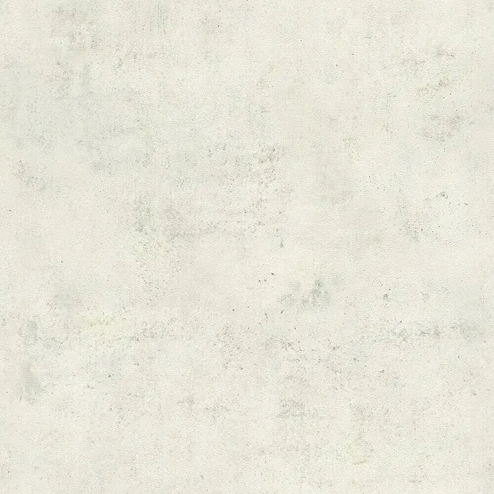 Rasch Vliestapete Beton - Weiß, Betonoptik, 10,05 x 0,53 m - Die Nahaufnahme zeigt eine strukturierte, cremefarbene Oberfläche, die an verblichenen Beton oder Stein erinnert und subtile, dezente Muster aufweist.