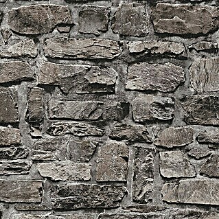 A.S. Création Il Decoro Vliestapete Steine (Anthrazit, Steinoptik, 10,05 x 0,53 m)