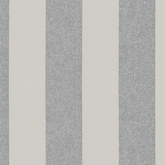 Marburg La Veneziana IV Vliestapete - Grau/Braun, Streifen, 10,05 x 0,53 m - Gestreiftes Muster mit abwechselnden glatten und strukturierten Streifen in neutralen Farbtönen für modernes Interior Design.
