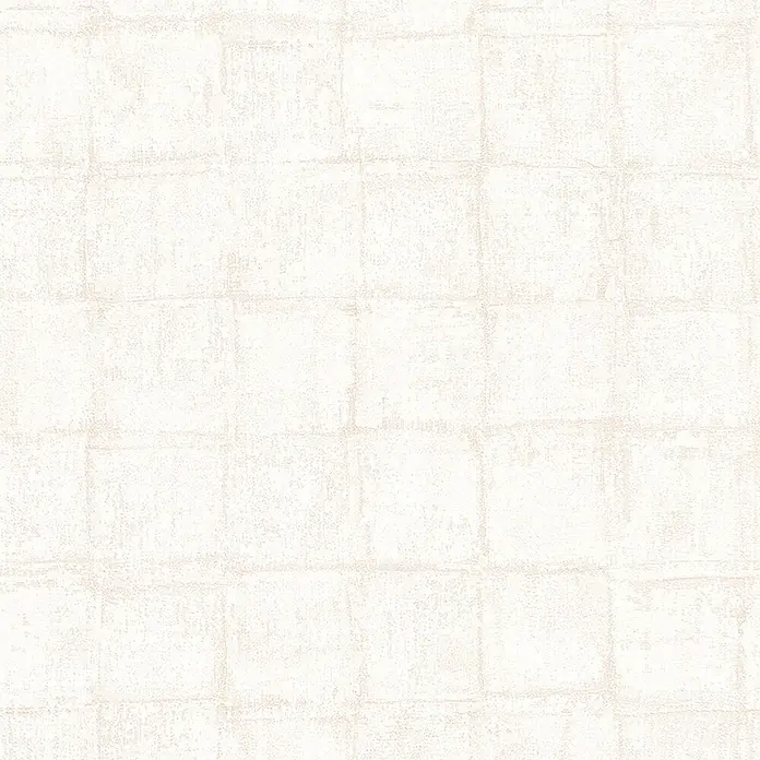 Marburg Casual Vliestapete Karomuster - Hellbeige, Grafisch, 10,05 x 0,53 m - Ein nahtloses Tapetenmuster in einem hellen Beigeton mit einem geometrischen Design, das an moderne Kunst erinnert und eine ruhige Ästhetik bietet.