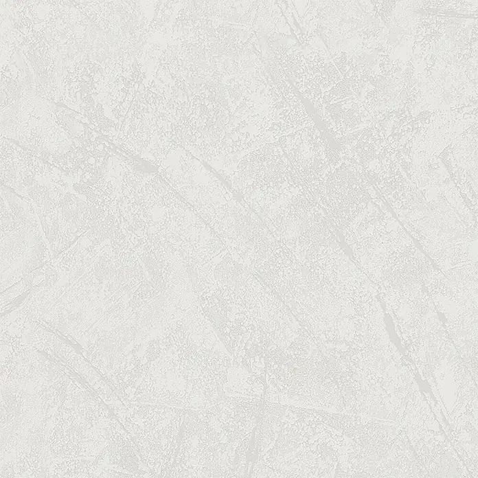 Marburg La Veneziana III Vliestapete Struktur - Grau, Betonoptik, 10,05 x 0,53 m - Das Bild zeigt eine detaillierte Nahaufnahme einer weißen Textur mit subtilen, marmorähnlichen Mustern und einer leicht rauen Oberfläche.