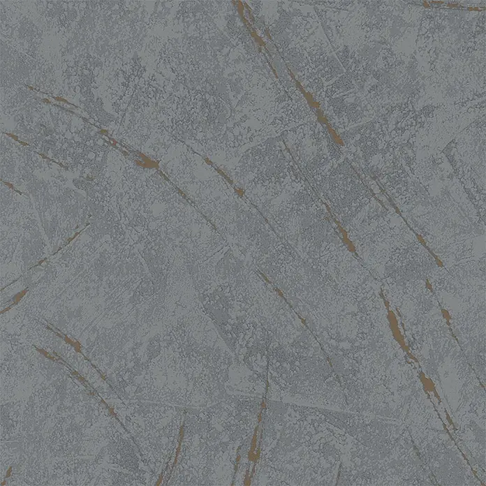 Marburg La Veneziana III Vliestapete Struktur - Schwarz, Betonoptik, 10,05 x 0,53 m - Graue Tapete mit unregelmäßiger Textur und goldenen Akzenten, ideal für moderne Innenräume und verleiht jedem Raum eine elegante Note.