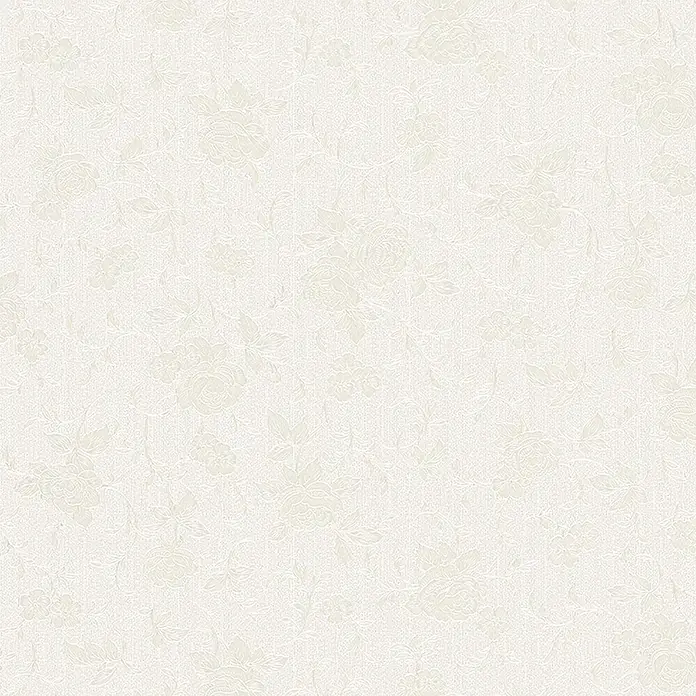 Marburg Home Classic Belvedere Vliestapete Allover-Ranke - Hellbeige, Floral, 10,05 x 0,53 m - Zartes, weißes Tapetenmuster mit floralen Akzenten, ideal für elegante und ruhige Innenräume. Die subtile Textur verleiht jedem Raum eine edle Note.
