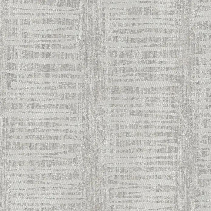 Marburg Nabucco Vliestapete Masala - Greige, Streifen, 10,05 x 0,53 m - Graue Teppichfliese mit einem geometrischen Muster aus horizontalen Linien und vertikalen Streifen für ein modernes Büro.