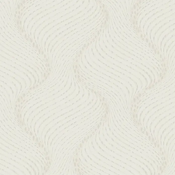 Marburg La Veneziana III Vliestapete Welle - Creme, Wellen, 10,05 x 0,53 m - Ein elegantes, weißes Tapetenmuster mit einem subtilen, gewellten Design, das jedem Raum eine ruhige Atmosphäre verleiht.
