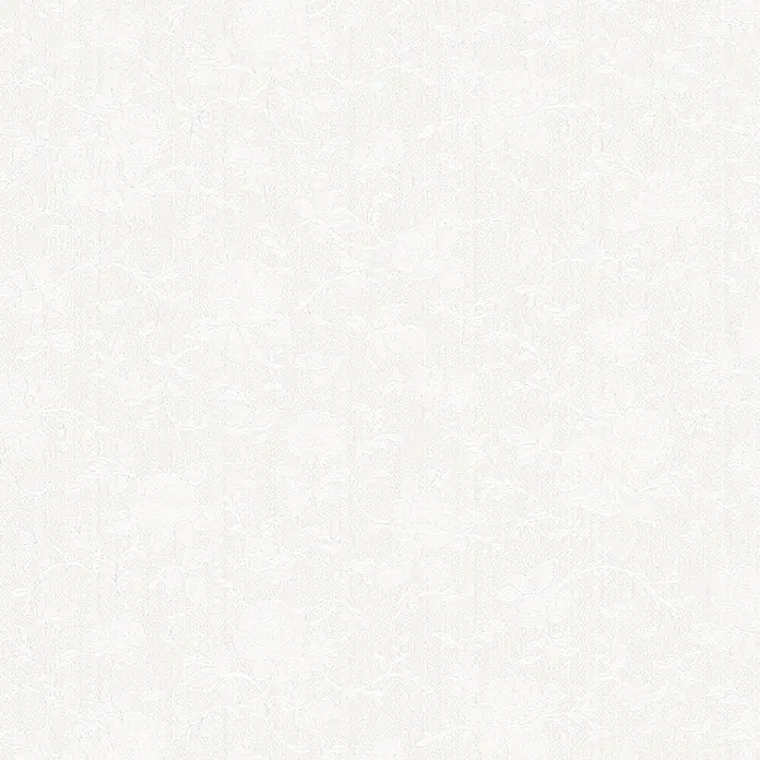 Marburg Home Classic Belvedere Vliestapete Allover-Ranke - Weiß, Floral, 10,05 x 0,53 m - Elegantes, weißes Vinyltapetenmuster für eine stilvolle Wanddekoration. Die subtile Textur verleiht jedem Raum eine edle Note und schafft eine helle, freundliche Atmosphäre.