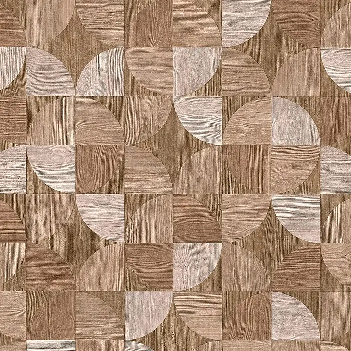 A.S. Création Metropolitan Stories Vliestapete Holzdesign - Braun, Holzoptik, 10,05 x 0,53 m - Dekorative Holzfliese mit geometrischem Muster in warmen Brauntönen, ideal für stilvolle Wand- und Bodenverkleidungen.\n