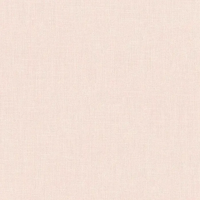 A.S. Création Metropolitan Stories Vliestapete Textil-Optik - Rosé, Uni, 10,05 x 0,53 m - Zarter, rosa Baumwollstoff mit feiner Leinwandbindung, ideal für leichte Bekleidung und Heimtextilien.