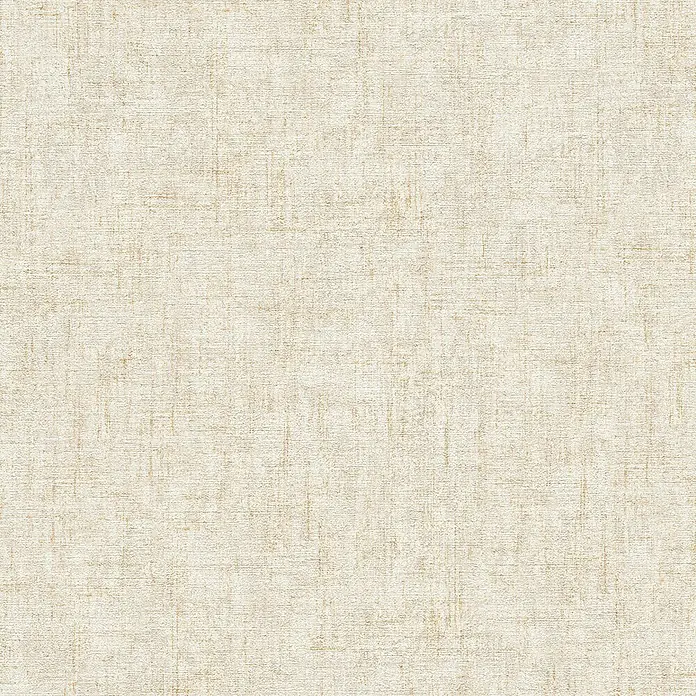 A.S. Création Greenery Vliestapete Borneo - Beige/Creme, Uni, 10,05 x 0,53 m - Beigefarbener Stoffhintergrund mit subtiler Textur, ideal für vielseitige Designanwendungen.
