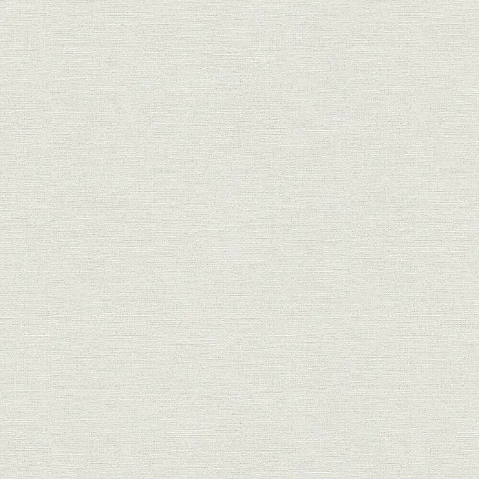 A.S. Création Ethnic Origin Vliestapete I - Hellgrau, Uni, 10,05 x 0,53 m - Eine Nahaufnahme eines weißen Textilgewebes. Die feine Textur des Stoffes ist deutlich erkennbar. Ideal für Hintergründe.
