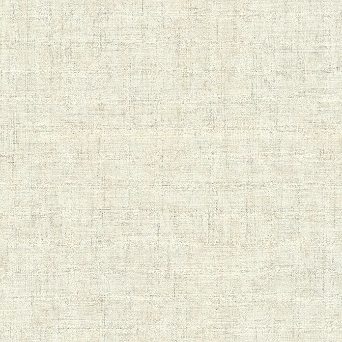 A.S. Création Greenery Vliestapete Borneo - Creme/Beige, Uni, 10,05 x 0,53 m - Beige Textiltapete mit dezenter Gewebestruktur für eine warme und einladende Atmosphäre in jedem Raum.