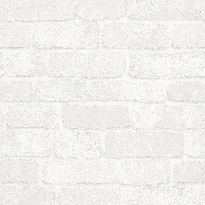 Marburg Sand & Stones Vliestapete Steinmauer I - Cremeweiß, Steinoptik, 10,05 x 0,53 m - Helle Ziegelwand-Tapete, die eine moderne und minimalistische Ästhetik vermittelt, ideal für ein stilvolles Interieurdesign und eine trendige Wanddekoration.