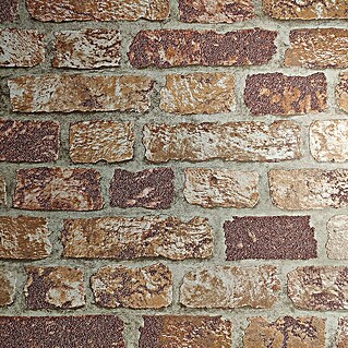 Marburg Sand & Stones Vliestapete Steinmauer II (Beige, Steinoptik, 10,05 x 0,53 m)