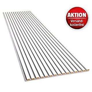 FibroTech Akustikpaneel Unika 25 (White Platinum, 2.440 x 600 x 22 mm)