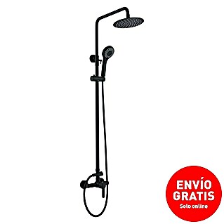 Camargue Sabati Sistema de ducha (Con grifo monomando, Negro)