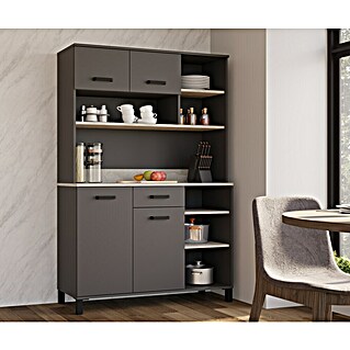 Stolarz-Lempert Buffetschrank Linda (Breite: 120 cm, Anthrazit)