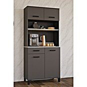 Stolarz-Lempert Buffetschrank Linda (Breite: 80 cm, Anthrazit) | BAUHAUS