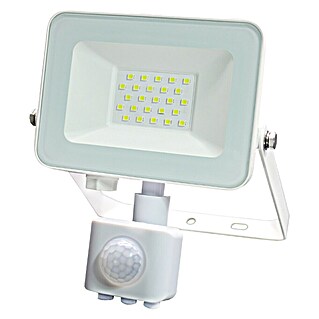 LED senzorski reflektor (1.700 lm, IP65, Barva ohišja: Bela)