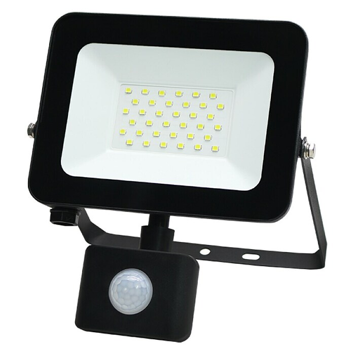 LED reflektor sa senzorom  (2.550 lm, IP65, Boja kućišta: Crna) | BAUHAUS