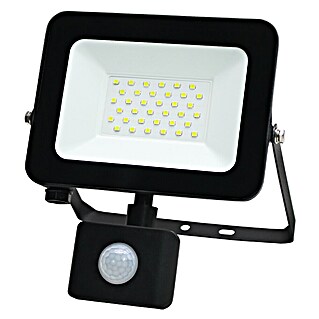 LED senzorski reflektor (2.550 lm, IP65, Barva ohišja: Črna)
