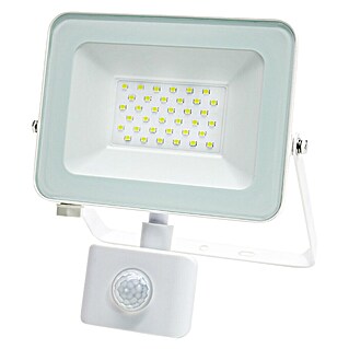 LED senzorski reflektor (2.550 lm, IP65, Barva ohišja: Bela)