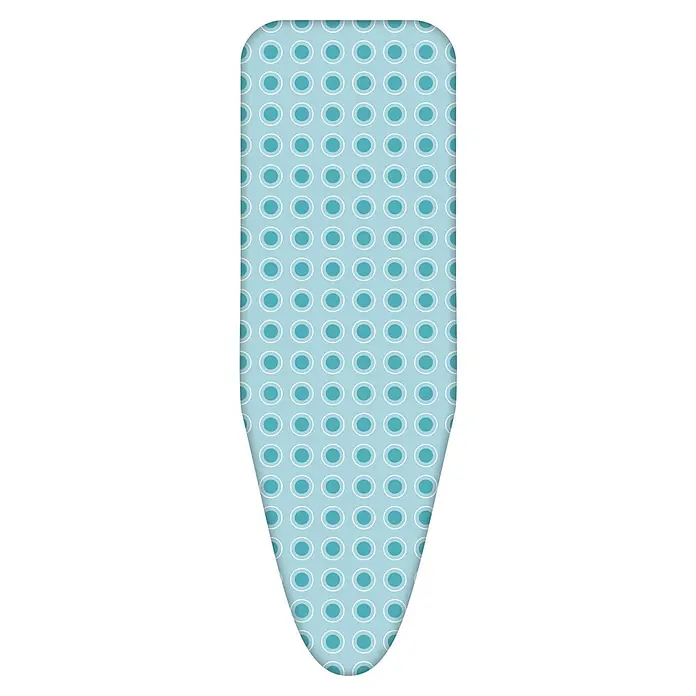 Bügeltischbezug Alu - Passend für: Bügeltische bis 125 x 42 cm - Bügelbrettbezug mit hellblauem Punktmuster und abgerundeten Ecken für einfaches Bügeln. Die weiche Polsterung sorgt für Komfort.