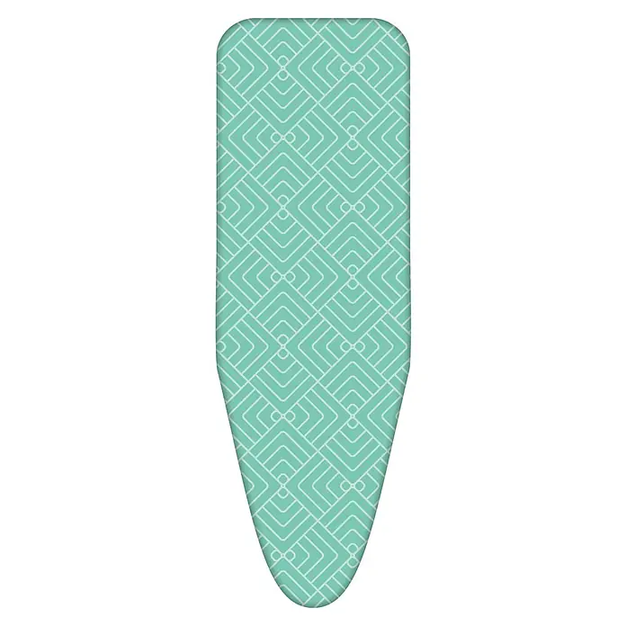 Bügeltischbezug Classic - Passend für: Bügeltische bis 125 x 42 cm - Bügelbrettbezug in Türkis mit geometrischem Muster. Ideal zum Bügeln verschiedener Kleidungsstücke und Textilien, schützt das Bügelbrett.