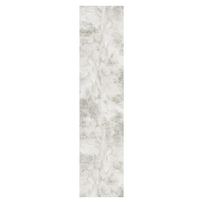 Bariperfil Panel acústico decorativo Acoustic Wall Calima - 260 x 60 x 0,65 cm, Gris - Imagen vertical de un patrón de mármol con tonos blancos y grises y texturas sutiles para diseños elegantes.