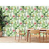Bariperfil Panel acústico decorativo Acoustic Wall Palmeras (260 x 60 x 0,65 cm, Verde) | BAUHAUS