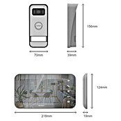 Avidsen Türklingel mit Kamera Video Türsprechanlage Maya (Silber, 800 x 480 Pixel) | BAUHAUS
