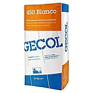 Gecol Mortero preparado seco 450 (25 kg, Blanco)