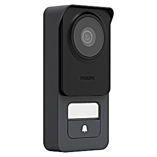 Philips WelcomeEye Türklingel mit Kamera Connect 3 WLAN Komplett-Set (Schwarz, 1.024 x 600 Pixel)