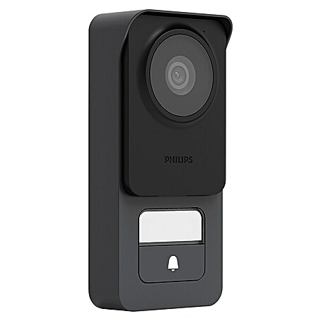 Philips WelcomeEye Türklingel mit Kamera Connect 3 WLAN Komplett-Set (Schwarz)