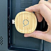 Avidsen Funk-Türgong Drahtlos Bamboo für USB-Anschluss (Grau, Bambus, Reichweite ca.: 100 m) | BAUHAUS