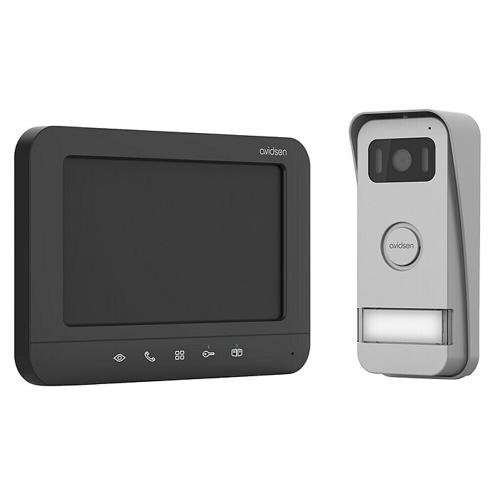 Avidsen Türklingel mit Kamera Smarte Video Türsprechanlage Prima (Silber, 800 x 480 Pixel) | BAUHAUS