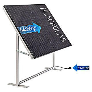 Blackglas Solar-Tischkraftwerk Geo Kraft (440 W, L x B x H: 180 x 120 x 140 cm, Ohne Rollen)