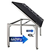Blackglas Solar-Tischkraftwerk Geo Voltix Pro (445 W, L x B x H: 180 x 120 x 113,4 cm, Mit Rollen) | BAUHAUS