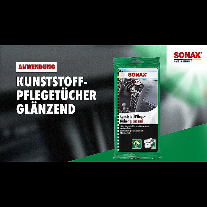 Sonax Vlažne čistilne krpe  (10 kos) | 2750 - Reinigung, Pflege, Schmierung | BDDB - Autopflege | BDD - Autozubehör | BD - Autozubehör | B - Werkz/Masch/Maschzubeh/Auto | BAUHAUS