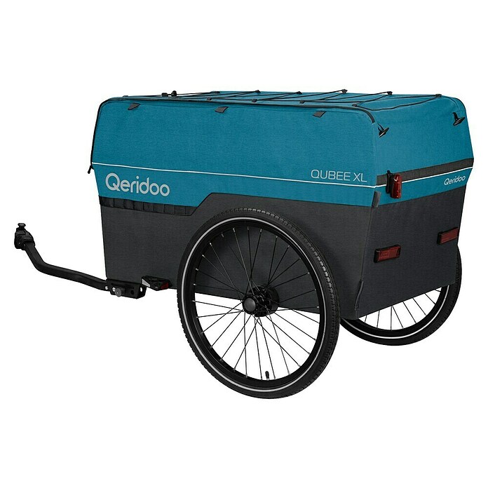Qeridoo Fahrradanhänger Qubee XL (Max. zulässiges Gesamtgewicht: 60 kg, petrol, 220 l) | BAUHAUS