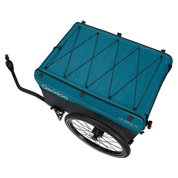Qeridoo Fahrradanhänger Qubee XL (Max. zulässiges Gesamtgewicht: 60 kg, petrol, 220 l) | BAUHAUS