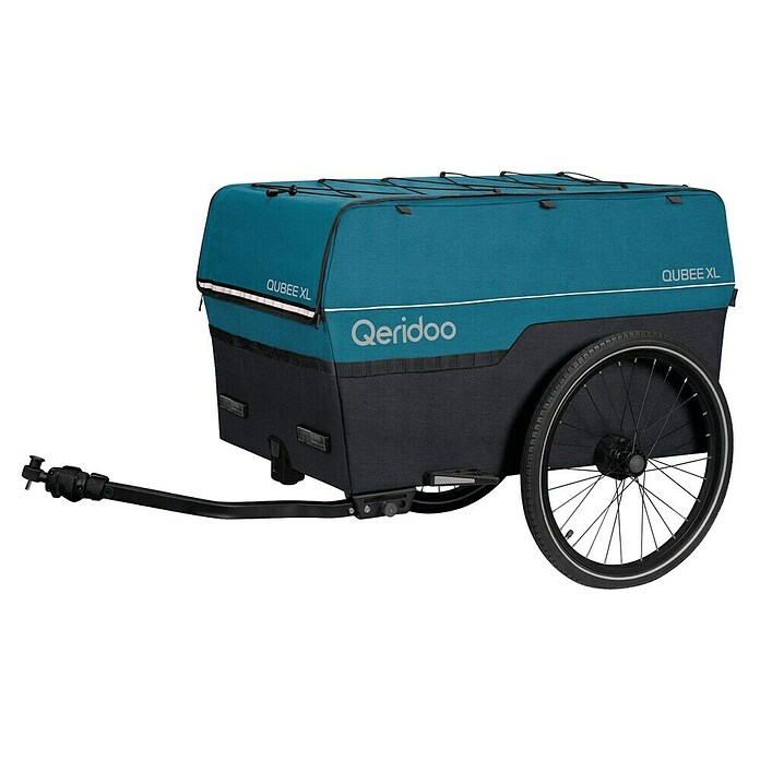 Qeridoo Fahrradanhänger Qubee XL (Max. zulässiges Gesamtgewicht: 60 kg, petrol, 220 l) | BAUHAUS