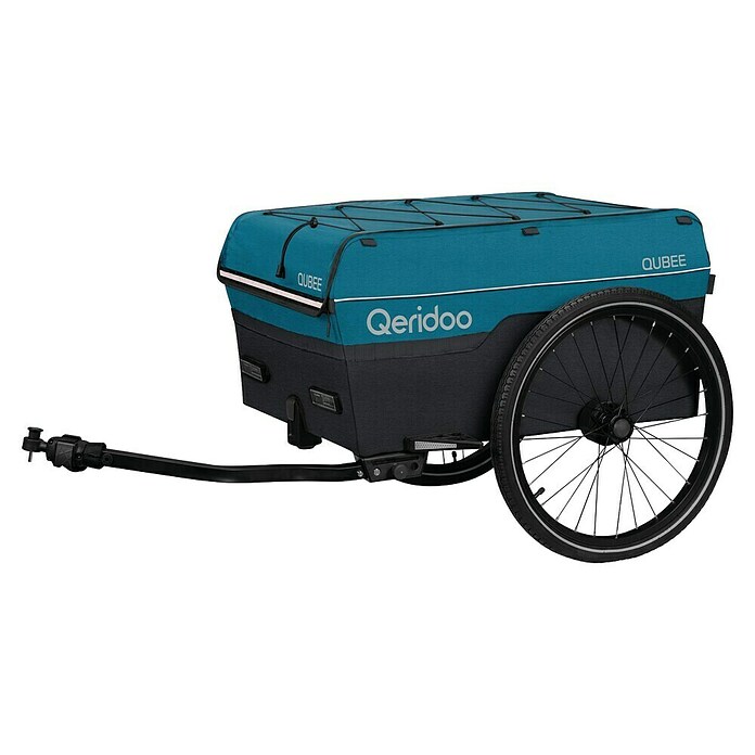 Qeridoo Fahrradanhänger Qubee L (Max. zulässiges Gesamtgewicht: 50 kg, petrol, 130 l) | BAUHAUS