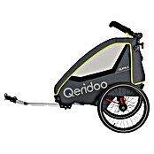 Qeridoo Kinderfahrradanhänger Qupa 2 (Zweisitzer, Lime) | BAUHAUS