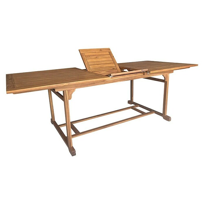 Sunfun Gartenmöbel-Set Diana/Pauline (7 -tlg., Grau/Akazie, Ausziehbar, Tisch (L x B x H): 180-230 x 100 x 75 cm, Stuhl (T x B x H): 81 x 64 x 101 cm) | BAUHAUS