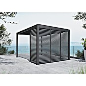 Sunfun Milos Pavillon-Seitenwand Lamellen (B x H: 92 x 221,5 cm, Für alle Milos Pavillons geeignet, Anthrazit) | BAUHAUS