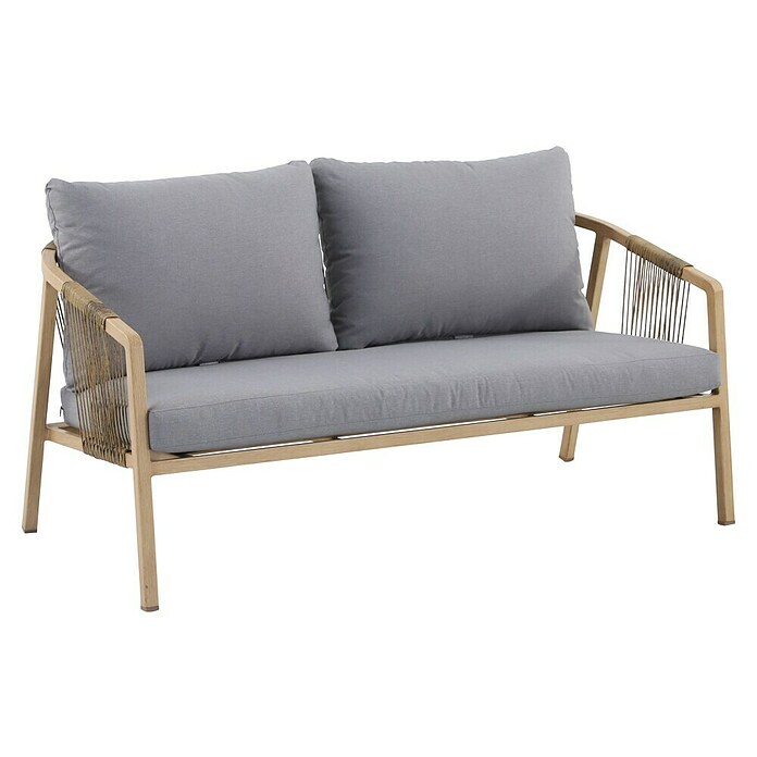 MWH Wicker Komplet lounge pohištva Kanto  (4 -del., Aluminij, Rjava, Siva) | Lounge seti | Lounge pohištvo | Vrtno pohištvo | Vrt in prosti čas | Izdelki | BAUHAUS