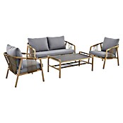 MWH Wicker Komplet lounge pohištva Kanto  (4 -del., Aluminij, Rjava, Siva) | Lounge seti | Lounge pohištvo | Vrtno pohištvo | Vrt in prosti čas | Izdelki | BAUHAUS